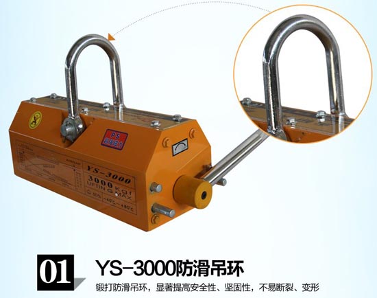 永磁起重器防滑吊環